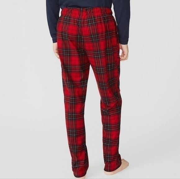 Nautica Men's red/black‎ plaid sleepwear lounge pants w/ pockets size L - Picture 2 of 5
